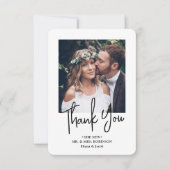 QR Code Huwelijksfoto Website Eenvoudig Modern Scr Bedankkaart (Voorkant)