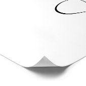 QR Code Huwelijksprogramma Sjabloon, Scannable Bru Poster (Hoek)