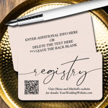 QR-code huwelijksregister Modern Eenvoudig Handges
