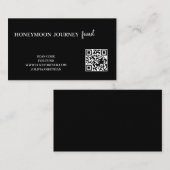 QR-code huwelijksreis fonds bruiloft wensput kaart (Voorkant / Achterkant)