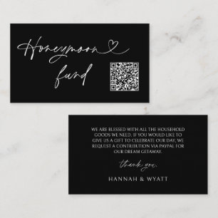 QR-code huwelijksreis verzoek trouw bijlage kaart Visitekaartje