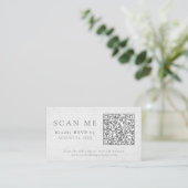 QR Code & Huwelijkswebsite Blush Roze Bloemen RSVP Informatiekaartje (Staand voorkant)