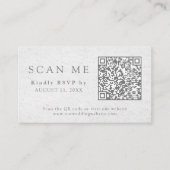 QR Code & Huwelijkswebsite Blush Roze Bloemen RSVP Informatiekaartje (Voorkant)