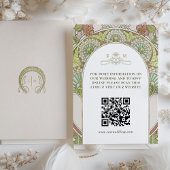QR Code Huwelijkswebsite Info Art Nouveau Informatiekaartje