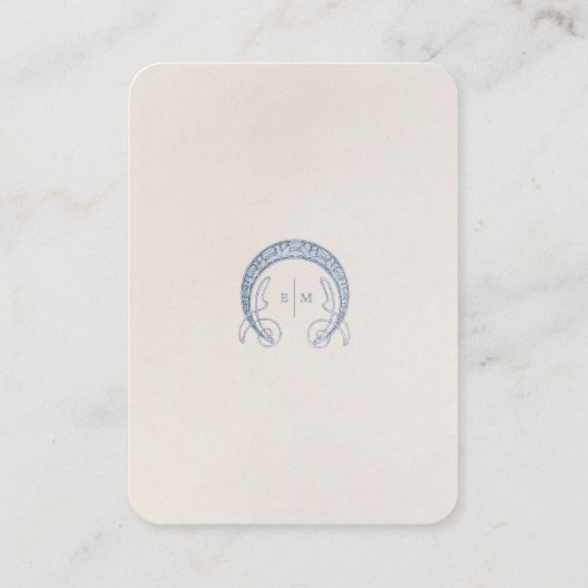 QR Code Huwelijkswebsite Info Art Nouveau Informatiekaartje (Achterkant)