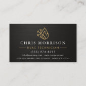 QR Code HVAC Specialist Heating and Air Visitekaartje (Voorkant)