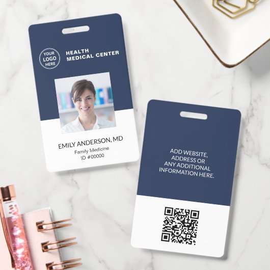 QR-code ID-ziekenhuis kliniek dokter werknemer bad Badge (Kantoor)