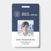 QR-code ID-ziekenhuis kliniek dokter werknemer bad Badge (Voorzijde)