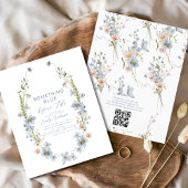 QR-code iets blauw voordat ik de uitnodiging doe Flyer