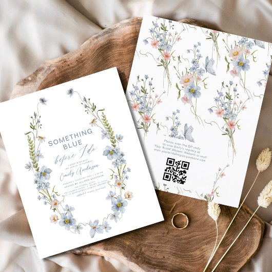 QR-code iets blauw voordat ik de uitnodiging doe Flyer