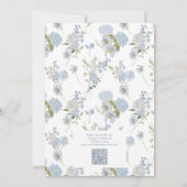 QR code iets blauw voordat ik Vrijgezellenfeest Kaart (Achterkant)