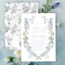 QR code iets blauw voordat ik Vrijgezellenfeest Kaart