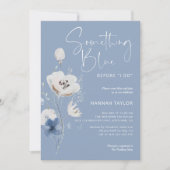 QR code iets blauw voordat ik Vrijgezellenfeest Kaart (Voorkant)