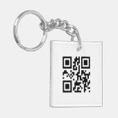 QR-code - Ik hou van je! Sleutelhanger (Voorkant Links)