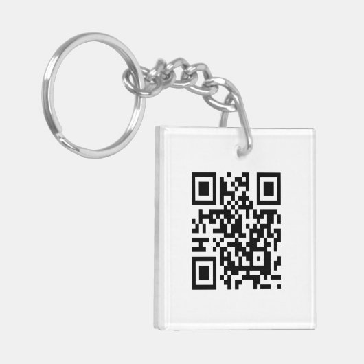 QR-code - Ik hou van je! Sleutelhanger (Voorkant Links)