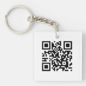 QR-code - Ik hou van je! Sleutelhanger (Voorkant)