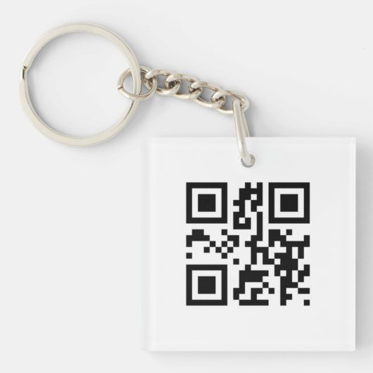 QR-code - Ik hou van je! Sleutelhanger (Voorkant)