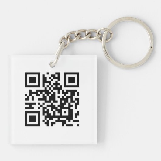QR-code - Ik hou van je! Sleutelhanger (Achterkant)
