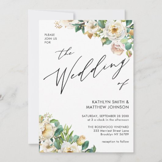 QR-code in één elegante perensoort Kaart (Voorkant)