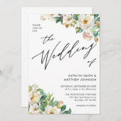 QR-code in één elegante perensoort Kaart (Voorkant / Achterkant)