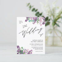 QR-code in één Paars Lila huwelijk