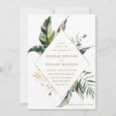 QR-code in één tropische olievlek Kaart (Voorkant)