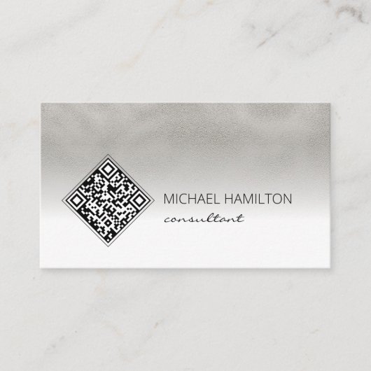 QR-code industrieel Visitekaartje (Voorkant)