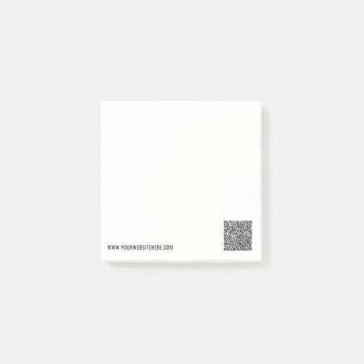 QR Code Info Aangepaste Tekst Promotie Post het No Post-it® Notes (Voorkant)
