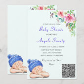 QR Code Info Happy Sleeping Baby shower (Voorkant / Achterkant)