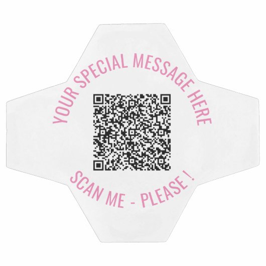 QR Code Info Jouw tekst Verrassingsgeschenk Voetba Voetbal (Enkel)