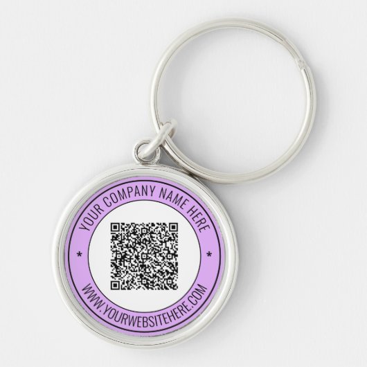 QR Code Info Naam Website Sleutelhanger - Promotie (Voorkant)