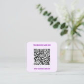 QR Code Info Naam Website Uw Visitekaartje Kleur (Staand voorkant)