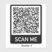 QR Code Info Scan Me Tekst Promotionele Gift Stick Sticker (Vel)