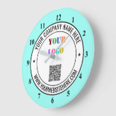 QR-code Info Tekst en Logo promosklok Grote Klok (Hoek)