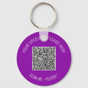 QR-code Info Uw afspeelbare Enterprise Sleutelhang Sleutelhanger