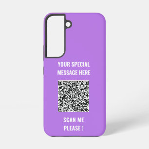 QR-code Info Uw speciale berichtverrassingsoverzic Samsung Galaxy Hoesje
