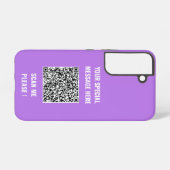 QR-code Info Uw speciale berichtverrassingsoverzic Samsung Galaxy Hoesje (Achterkant horizontaal)