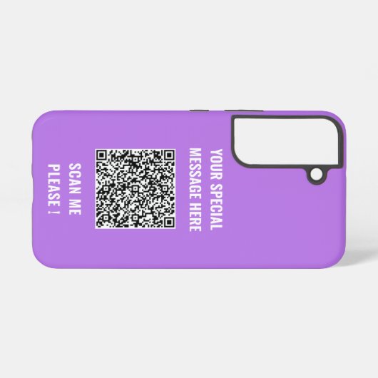 QR-code Info Uw speciale berichtverrassingsoverzic Samsung Galaxy Hoesje (Achterkant horizontaal)