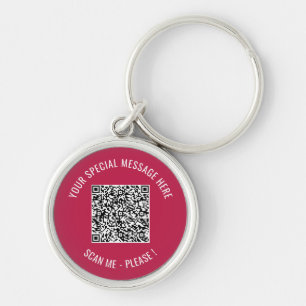 QR-code Info Uw speciale Enterprise Sleutelhanger