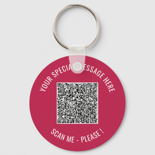 QR-code Info Uw speciale Enterprise Sleutelhanger