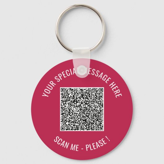 QR-code Info Uw speciale Enterprise Sleutelhanger (Voorkant)