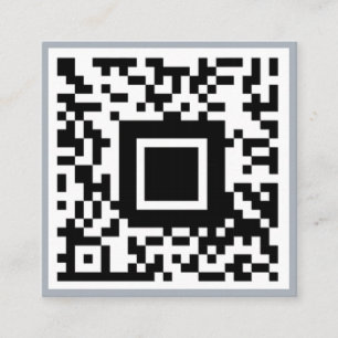 QR Code Initiaal Minimale monogram onderneming Vierkante Visitekaartje