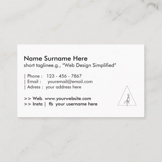 QR-code-integratie Visitekaartje (Achterkant)