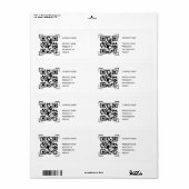 QR-code inventarisatie scannen | Etiket zakelijke  (Full Sheet)