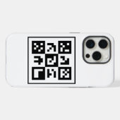qr-code iPhone hoesje (Achterkant horizontaal)