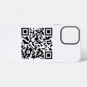 QR-code iPhone Hoesje (Achterkant horizontaal)