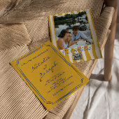 QR Code Italiaans Hand geschreven foto bruiloft Kaart