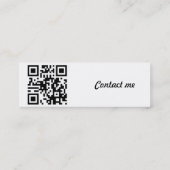 QR-code - Ja, ik ben Single! Mini Visitekaartje (Achterkant)