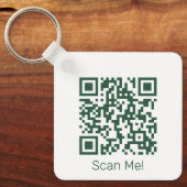 QR-code - Je eigen QR-code uploaden Sleutelhanger (Voorkant)