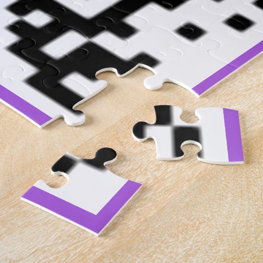 QR-code Je speciale verrassingsberichtweergave Legpuzzel (Zijkant)